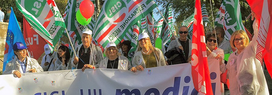 Manifestazione 11 febbraio di tutti i lavoratori della sanità